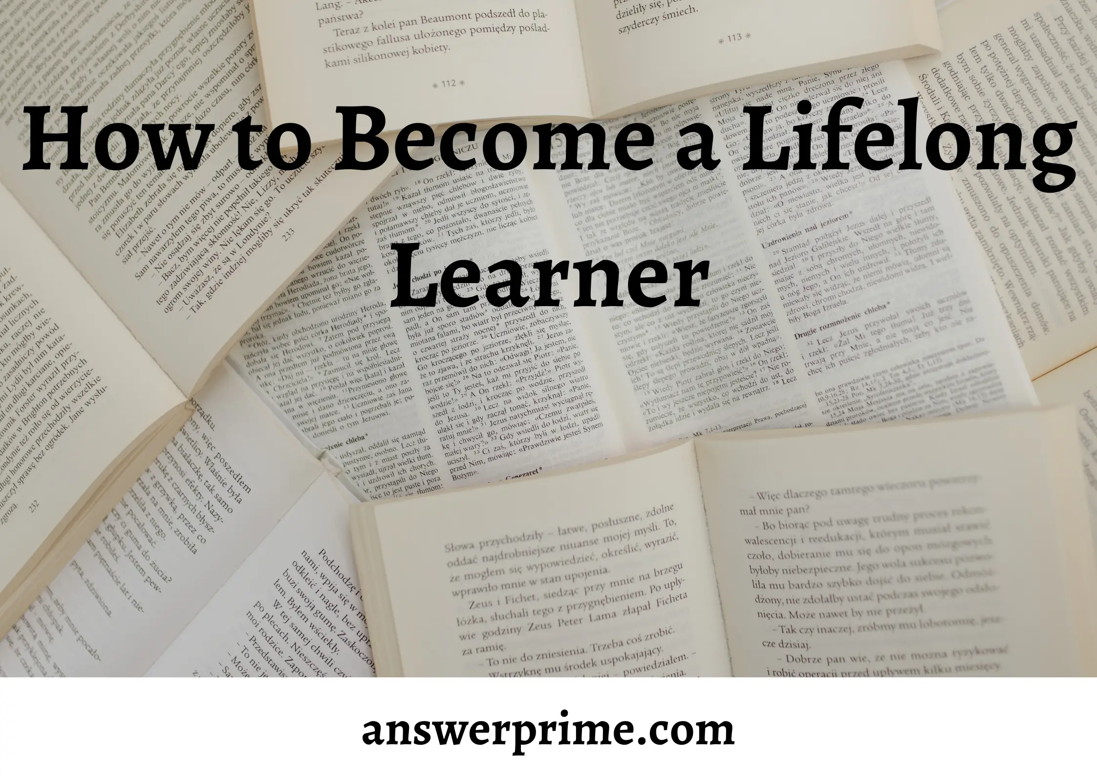How to Become a Lifelong Learner