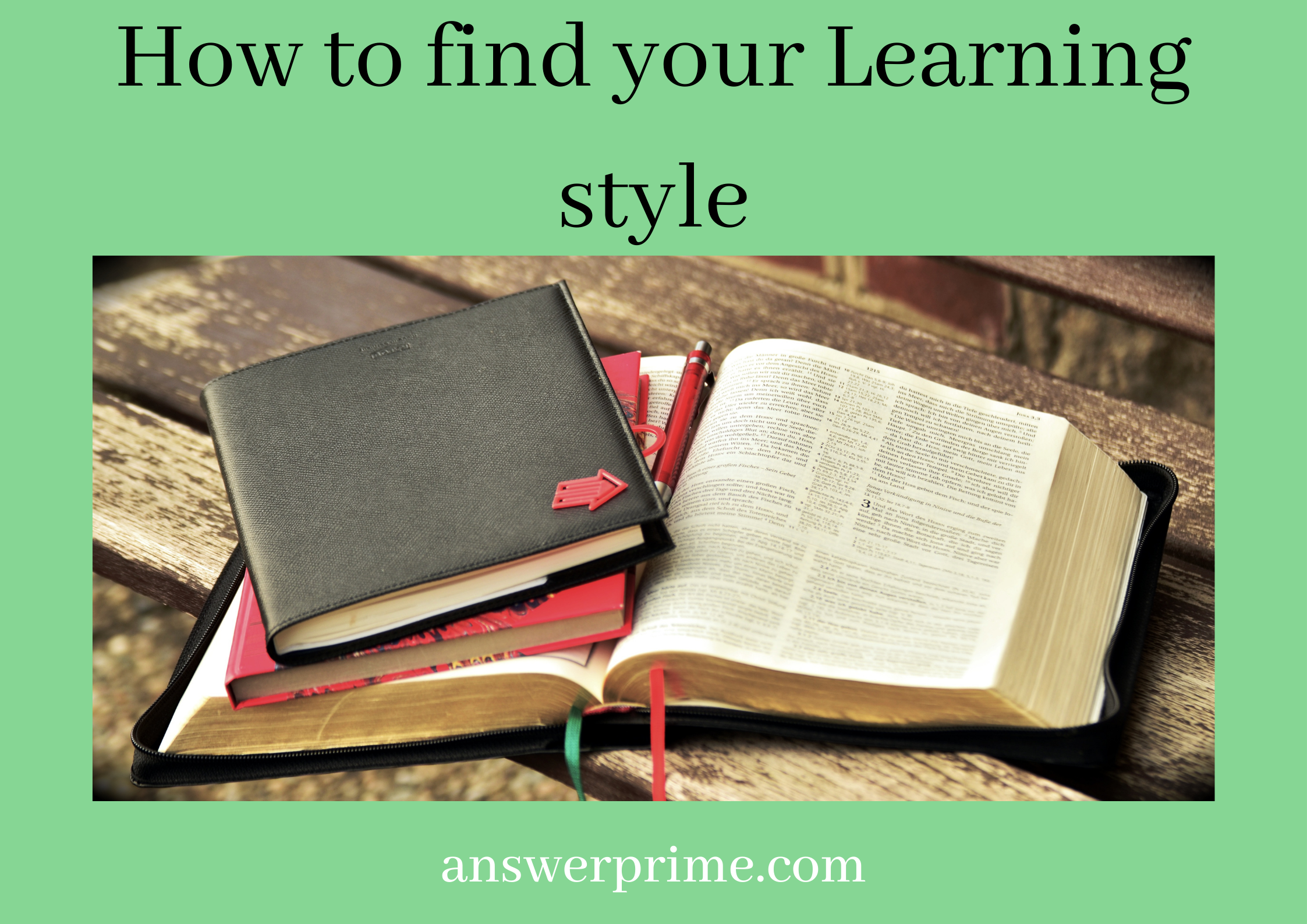 How to find your Learning style