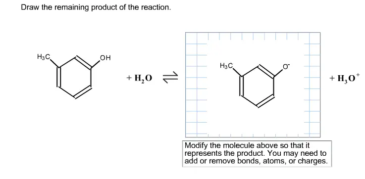If you could please answer this question that would be
wonderful
a) 

Draw the remaining product of the reaction. Modify the molecule above so that it represents the product. You may need to add or remove bounds, atoms, or charges.