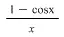 The following functions are undefined at x = 0. For each,
determine if this point of discontinuity is removable, and if so,
state the value for the function at 0 that allows for the
continuous extension.
a) i(x) = 
b) j(x) =