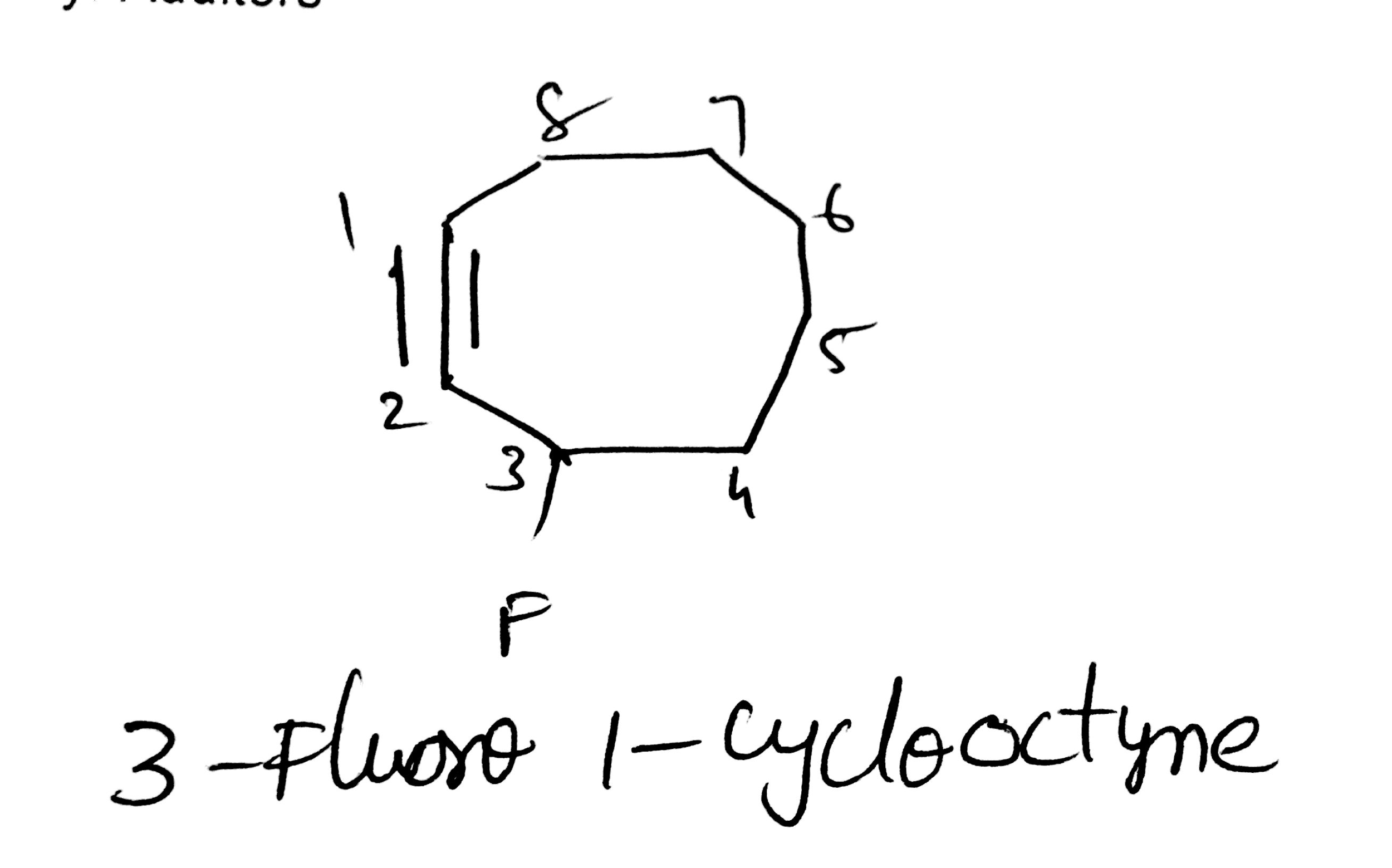 Provide the correct IUPAC/systematic name for the following
compound?
Provide the correct IUPAC/systematic name of the following compound.